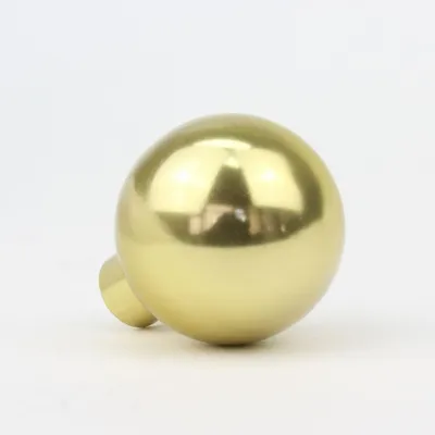 Produktbild von Kumle Türknauf Messing Gold Möbelknauf Küchengriff Schrankgriff Griff Goldoptik Schubladengriff Möbelbeschlag Lochabstand Einbohrgriff Messing