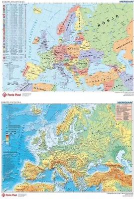 Zdjęcie produktu dla Podkład dwustronny z mapą Europy