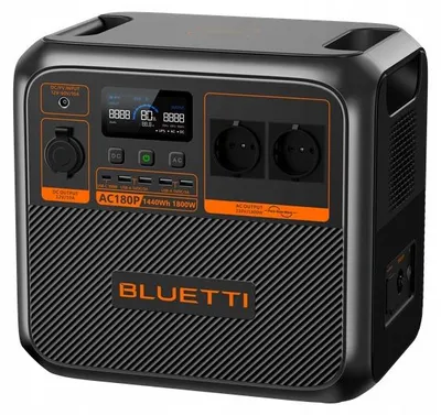 Obrázok produktu pre Prenosná nabíjačka Bluetti AC180P s kapacitou 1440 Wh a výkonom 1800 W, ideálna pre náročné situácie