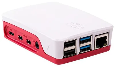 Produktbild von Raspberry Pi 1876751, Hülle, Raspberry Pi, Raspberry Pi, Rot, Weiß, ABS, 71 mm