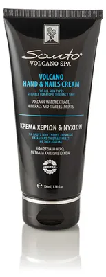 Produktbild von Santo Volcano 2 in 1 Hand- & Nagelcreme mit Vulkanwasser, Aloe Vera & Bio-Olivenöl 100 ml