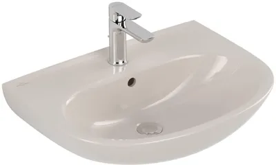 Produktbild von Villeroy & Boch O. Novo Wastafel met kraangat 60x46x13 cm Pergamon CeramicPlus
