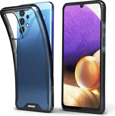 Produktbild von Hülle für Samsung Galaxy A51 6.5 Hülle transparente Rückseite schwarzer Rahmen