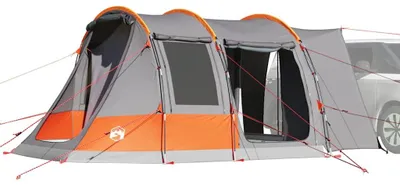 Produktbild von vidaXL Autozelt 2 Personen Grau und Orange Wasserfest