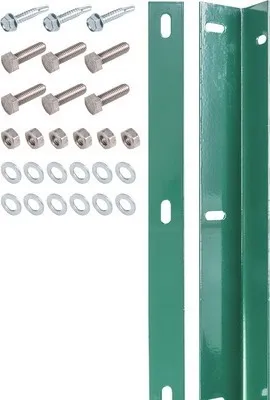 Produktbild von Befestigungsleiste ALBERTS für Doppelstabmatte inkl. Schrauben 120 cm grün