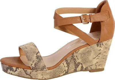 Produktbild von Sandalen mit Keilabsatz Schlange