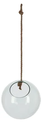 Image de Vase boule en verre à suspendres - Taille M - D 20 cm