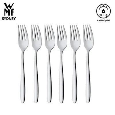 Produktbild von WMF Sydney Menügabel 19,7cm Cromargan Edelstahl poliert glänzend rostfrei spülmaschinenfest langlebige Essgabel hochwertiges Besteckteil Set WMF Gabel