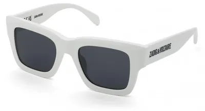 Productafbeelding van Zadig&Voltaire SZV421 Bianco neve lucido: dameszonnebril