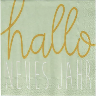 Produktbild von Cocktailserviette "Hallo neues Jahr"