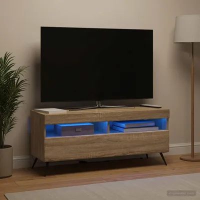 Produktbild von Möbel LED-TV-Schrank Sonoma-Eiche Holzwerkstoff - TV-Schränke &23719