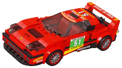 Image de Blocs de construction voiture robot 2 en 1 lecteur rouge 329 pièces.