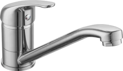 Produktbild von sanicomfort Küchenarmatur ROM 35 chrom – Spültischarmatur mit Einhebelmischer, 360° schwenkbar – Wasserhahn Küche aus Messing – Hochdruck Armatur für Spüle, modern & langlebig