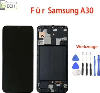 Produktbild von Für Samsung Galaxy A30 A305 2019 LCD incell Display Mit Rahmen Touch Screen