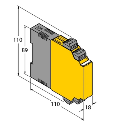 Immagine prodotto di Turck 7506519 - IM35-11-HI/24VDC, isolatore di segnale analogico a 1 canale