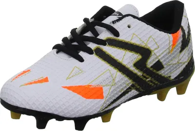 Produktbild von Sneakers Kinder-Fußballschuh Weiß-Schwarz-Orange, Farbe:weiß, EU Größe:40