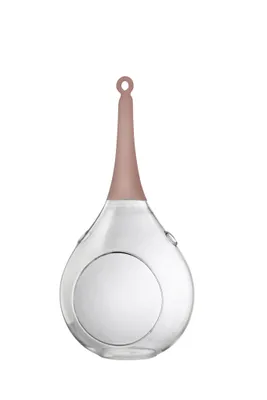Produktbild von Taura rosa pink mittel Windlicht zum aufhängen Glas Hängedekoration