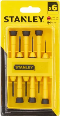 Image de Coffret Tournevis Précision Stanley Outils De Précision Pour électronique Et Petits Travaux - Stanley