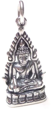 Produktbild von Silberschmuck - BG Anhänger Buddha, Kettenanhänger 925 Sterlingsilber, Schutzsym