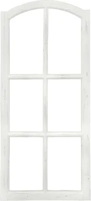 Produktbild von Weißer Fensterrahmen im Shabby Chic Stil, ca. 50 x 3 x 112 cm aus Holz