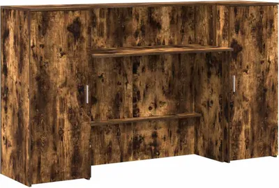 Obrázek produktu pro vidaXL Recepční pult kouřový dub 180x50x103,5 cm materiál na bázi dřeva