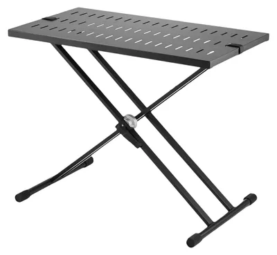 Immagine prodotto di Tavolo per DJ - Postazione DJ - Supporto per DJ - Tavolo per musica - Tavolo per mixer - Altezza regolabile - Struttura in acciaio stabile