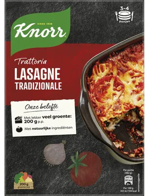 Obrázek produktu pro Knorr Trattoria Lasagne Tradizionale 500 g – pravé italské lasagne