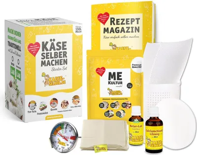 Produktbild von Käse selber machen Starter Set - Lab wählbar: mit Naturlab
