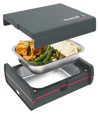 Lunchbox mit Rundumheizung, App-Steuerung, 925 ml, 100 W, Grau