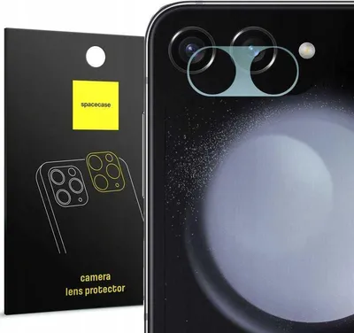 Obrázek produktu pro Sklíčko na fotoaparát telefonu pro Samsung Galaxy Z Flip 5, Spacecase Camera Glass odolné proti poškrábání a nárazům, houževnaté, s oleofobní vrstvou