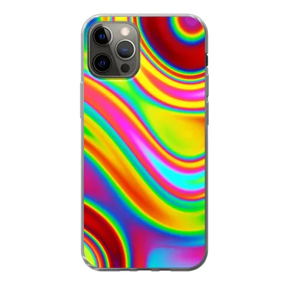 Produktbild von MuchoWow® Handyhülle Schutzhülle Hülle für iPhone 13 Pro Kunst - Wellen - Farben - Psychedelisch Silikon Softcase Handy Hülle - Handy-Tasche