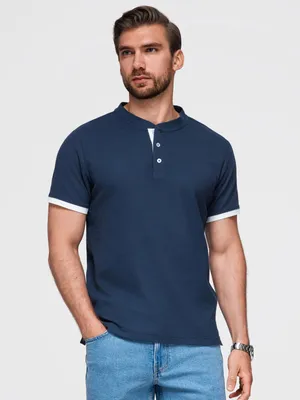 Immagine prodotto di Ombre Clothing Camicia con colletto da uomo Phukzon navy L
