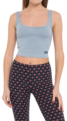 Immagine prodotto di Calvin Klein - Top senza maniche da donna, taglio corto NA182 (M) (blu chambray screziato)