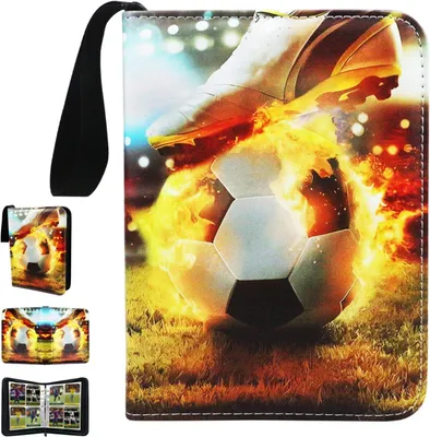 Produktbild von Karten-Sammelalbum, 4 Taschen, 50 Seiten, Kapazität für 400 Karten, Album für Sammelkarten,Trainer Sammelkartenalben zur Aufbewahrung von Sammelkarten