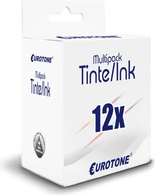 Produktbild von 12x Eurotone Tintenpatrone Alternative für Epson T2431-36 C13T24384010 / T2431 24XL C13T24314010 Black Schwarz / T2432 C13T24324010 Cyan / T2435 C13T24354010 hell light / T2433 C13T24334010 Magenta / T2436 C13T24364010 / T2434 C13T24344010 Gelb Yellow