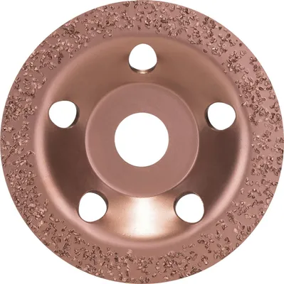 Produktbild von Carbide-Schleifkopf, Ø 115mm, mittelgrob, flach (Bohrung 22,23mm)