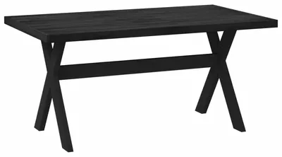 Image de Table de salle à manger / Table de repas NOAIN 160 cm Noir