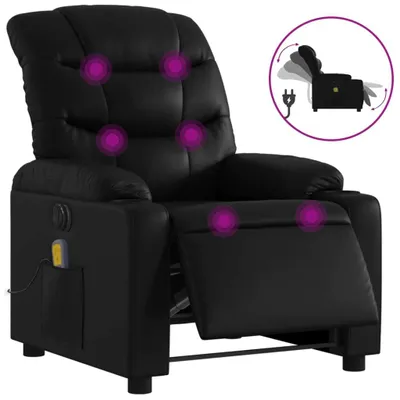 Produktbild von Massagesessel Elektrisch Schwarz Kunstleder