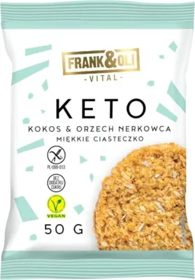 Obrázek produktu pro Keto sušenka kokos & kešu 50 g – bezlepková, veganská