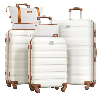 Produktbild von Koffer - Reisekoffer - Trolley - Kofferset - Reisegepäck - Hartschalenkoffer - TSA-Schloss - 4-Rollen-Drehkoffer