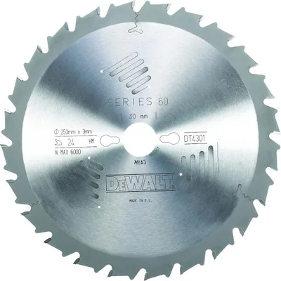 Produktbild von DeWalt Kreissägeblatt stat. 250/30 mm 24FZ, EXTREME