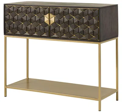 Produktbild von MASSIVMOEBEL24.DE Bar Mango 122x50x110 grau geölt DIAMOND #113