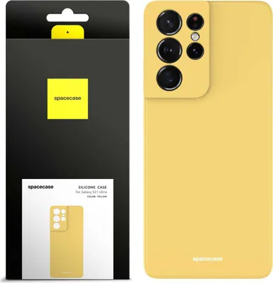 Image de Etui en Silicone SPACECASE Etui en Silicone pour Galaxy S21 Ultra Jaune