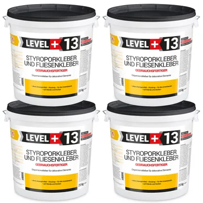 Produktbild von Styroporkleber 100Kg Korkkleber Renovieren Dispersionkleber Für Dekorplatten LEVEL+ RM13