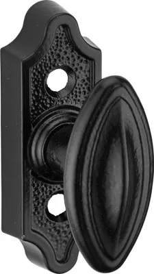 Image de Bouton rustique pour fenêtre, carré 7mm, noir - THIRARD