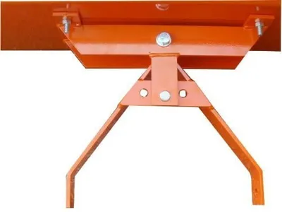 Produktbild von Schneeschild Orange 100x40 cm gekantet Universalhalterung Einachser Rasenmäher