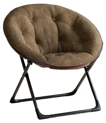 Productafbeelding van Ergonomische rugleuning, klapbaar ontwerp, zachte bekleding, koffie