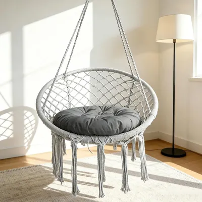 Image de Elzusha - Coussin pour fauteuil suspendu, 60 x 60 cm, imperméable et confortable