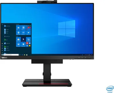 Produktbild von Lenovo ThinkCentre Tiny-In-One, 60,5 cm (23.8"), 1920 x 1080 Pixel, Full HD, LED, 6 ms, Schwarz