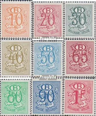 Produktbild von Briefmarken Belgien 1952 Mi D47A-D55A (kompl.Ausg.) postfrisch Löwe